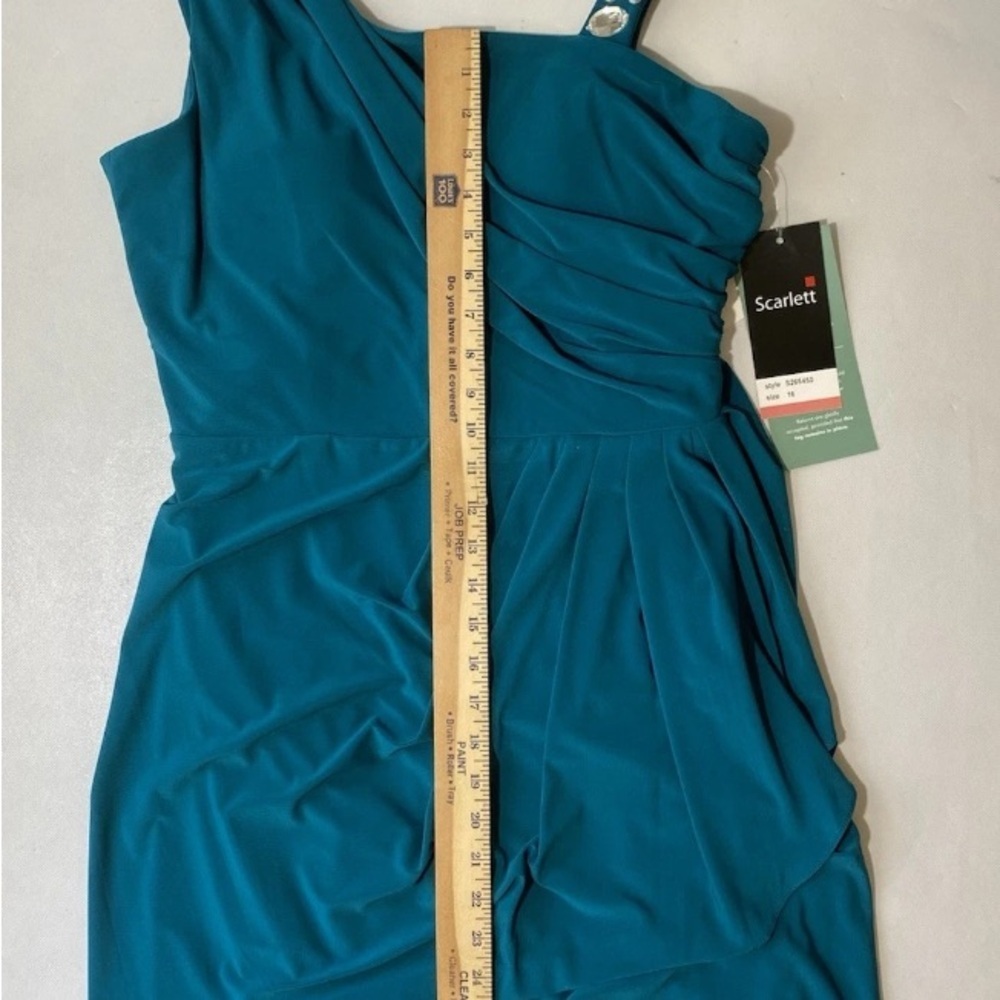 NEW Womens Scarlett Party/homecoming/prom Dress Teal Jewel Embellished Sz 16 - Picture 13 of 14